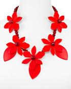 Kate Spade New York Lovely Lillies Statement Necklace, 22