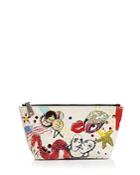 Marc Jacobs Collage Print Canvas Cosmetics Case