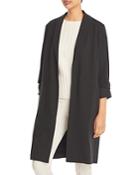 T Tahari Open Front Ruched Sleeve Blazer