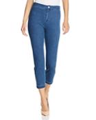 Lysse High-rise Cropped Cigarette Jeans In Mid Wash