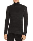 John Varvatos Collection Silk-cashmere Burnout Turtleneck Sweater
