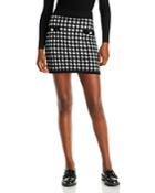 Aqua Checkered Knit Mini Skirt - 100% Exclusive