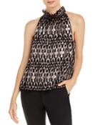 Joie Metallic Print Top