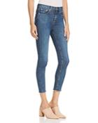 Rag & Bone/jean High-rise Frayed Ankle Skinny Jeans In West