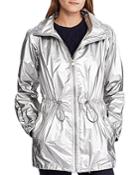 Lauren Ralph Lauren Metallic Hooded Zip Jacket
