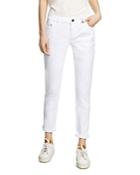 Maje Prodery Embroidered Jeans In Blanc