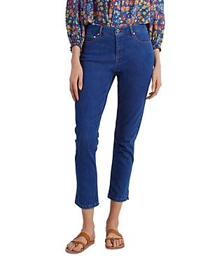 Gerard Darel Etann Straight Ankle Jeans In Blue