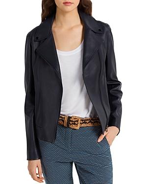 Gerard Darel Maena Leather Moto Jacket