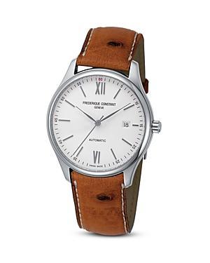 Frederique Constant Classics Index Watch With Ostrich Strap, 40mm
