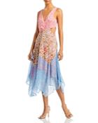 Ramy Brook Isabel Mixed Print Handkerchief Dress