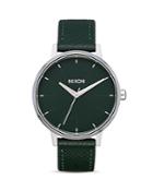 Nixon Kensington Dark Green Leather Watch, 37mm
