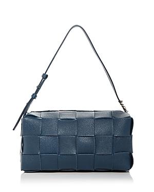 Bottega Veneta Brick Cassette Woven Leather Shoulder Bag