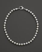 Lagos Sterling Silver Luna Pearl Necklace, 20