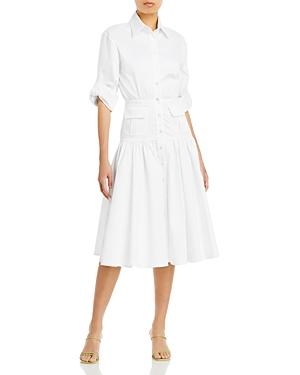 Sergio Hudson Button Up Day Shirt Dress