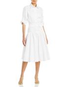 Sergio Hudson Button Up Day Shirt Dress