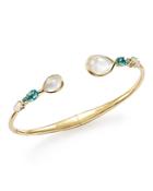Ippolita 18k Yellow Gold Rock Candy Mixed Doublet Hinged Bangle In Raindrop