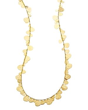 Ippolita 18k Yellow Gold Classico Crinkle Nomad Hammered Disc Statement Necklace, 40