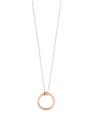 Tous 18k Rose Gold-plated Sterling Silver Hold Necklace, 35.5