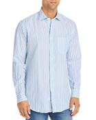 Sid Mashburn Awning Stripe Cotolino Slim Fit Button Down Shirt