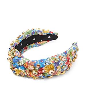 Lele Sadoughi Liberty Oval Crystal Knotted Headband