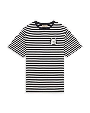 Maison Kitsune Marin Fox Striped Relaxed Tee