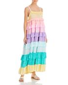 Pitusa Rainbow Ruffle Cover Up Dress