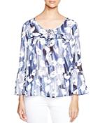 Status By Chenault Abstract Floral Print Blouse - 100% Exclusive
