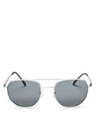 Prada Linea Ross Brow Bar Round Sunglasses, 53mm