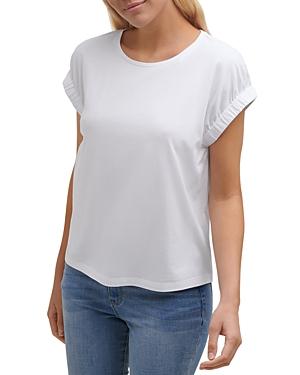 Dkny Elasticized Cuff Tee