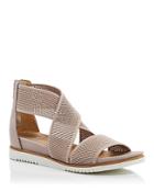 Eileen Fisher Women's Kitts Stretch Knit Back Zip Sandals