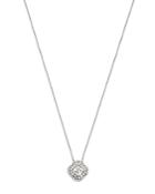 Bloomingdale's Diamond Halo Pendant Necklace In 14k White Gold, 0.75 Ct. T.w. - 100% Exclusive