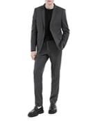 The Kooples Slim Fit Black And Gray Micro Check Suit Pants