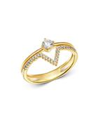 Bloomingdale's Diamond Geometric Ring In 14k Yellow Gold, 0.33 Ct. T.w. - 100% Exclusive