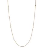 Roberto Coin 18k Yellow Gold Pearl Station Necklace