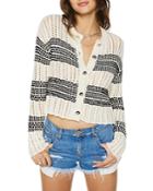 Ramy Brook Sarah Striped Cardigan