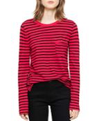 Zadig & Voltaire Reja Striped Long-sleeved Tee