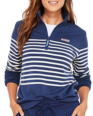 Vineyard Vines Dreamcloth Striped Zip Up Shirt