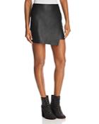 Aqua Faux Leather Envelope Skirt - 100% Exclusive