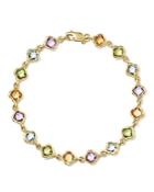 Multi Gemstone Clover Bracelet In 14k Yellow Gold - 100% Exclusive