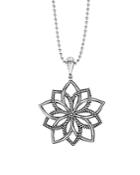 Lagos Sterling Silver Rare Wonders Floral Star Pendant Necklace, 34