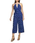 1.state Sleeveless Floral-print Jumpsuit