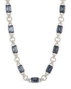 Lauren Ralph Lauren Pave Circle & Baguette Stone Collar Necklace, 16-19