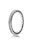 Pandora Ring - Sterling Silver & Cubic Zirconia Hearts Of Pandora