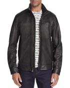 Robert Graham Napoleon Leather Jacket