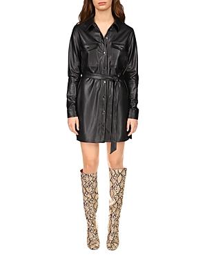 Sanctuary Faux Leather Shirtdress
