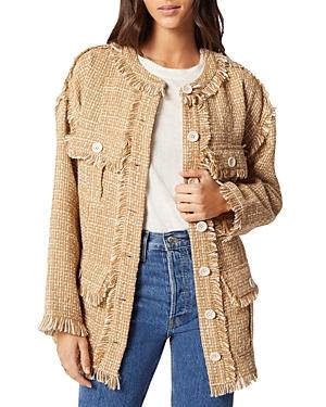 Joie Morro B Fringe Trim Boucle Jacket