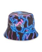 Valentino Garavani Neon Print Bucket Hat