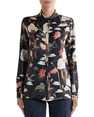 Etro Floral Print Silk Shirt