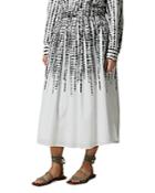 Marina Rinaldi Cifra Printed Pleated Skirt