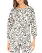 B Collection By Bobeau Emmanuel Animal Print Sweater